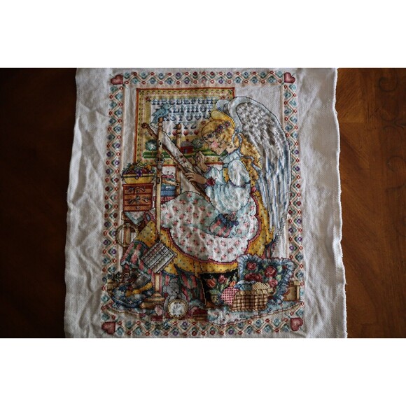 FINISHED Design Works Counted Cross Stitch Kit # 9952 Angel Of Cross Stitch - Picture 9 of 10